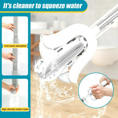 Sponge Mop with Adjustable Handle and Self - Wringing - Savroo