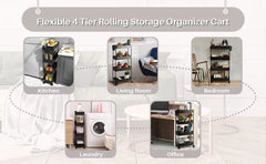 4 Layer Kitchen Moveable Trolley - Savroo