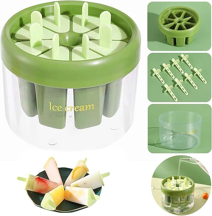 7/8pcs Silicone Ice Cream Mold with Bowl - Savroo