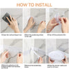 BATHROOM CORNER SHELF ROTATING (Single Layer)