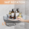 BATHROOM CORNER SHELF ROTATING (Single Layer)