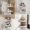 BATHROOM CORNER SHELF ROTATING (Single Layer)