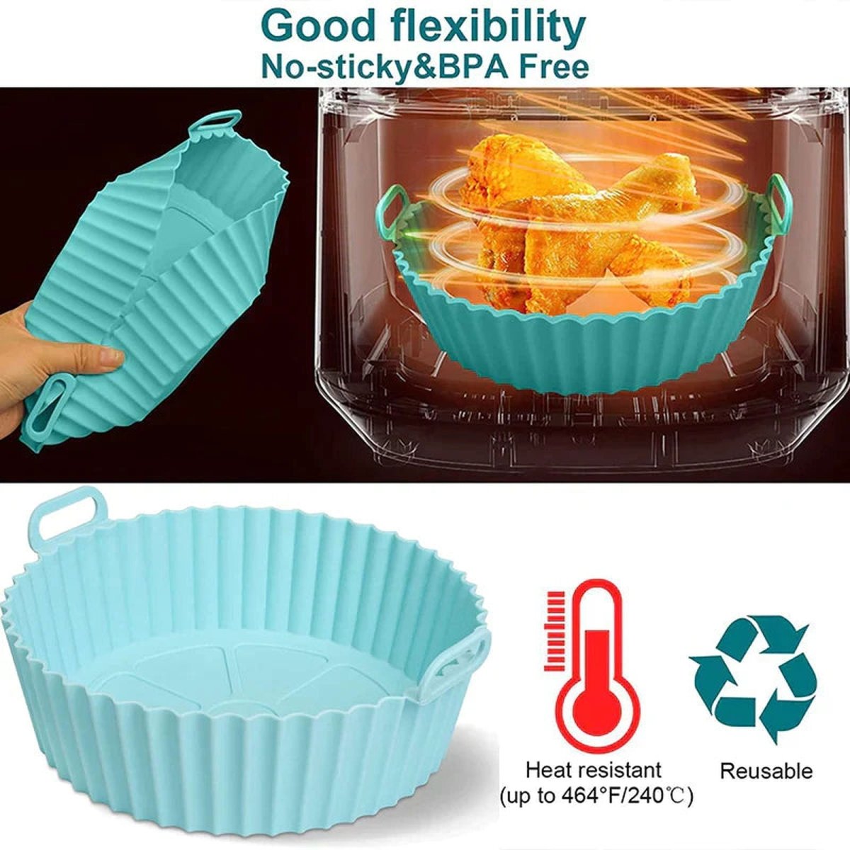 Silicone Air Fryer Basket - Savroo