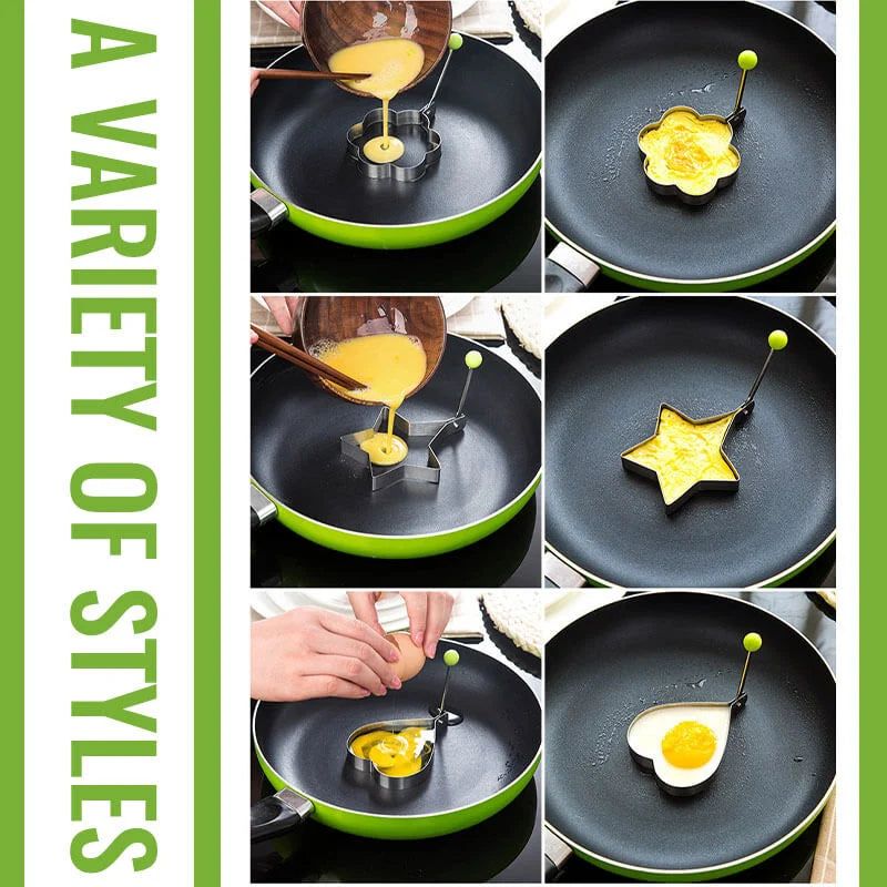Stainless Steel Fried Egg Molds (Set of 4) - Savroo